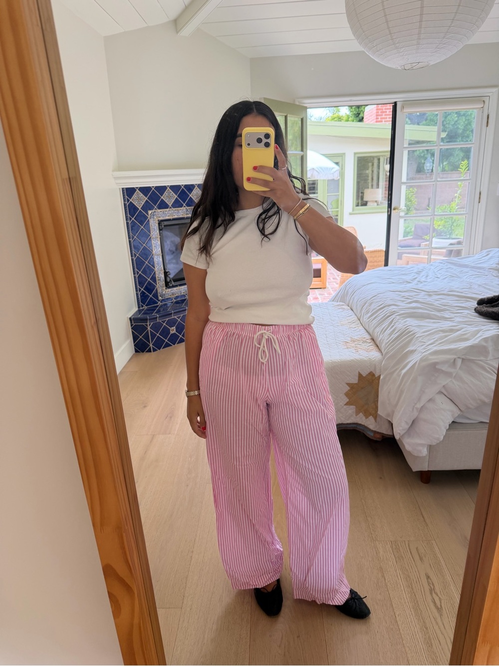 RARE Donni Pink Stripe Pop Pants